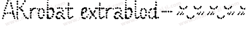 AKrobat extrablod字体转换